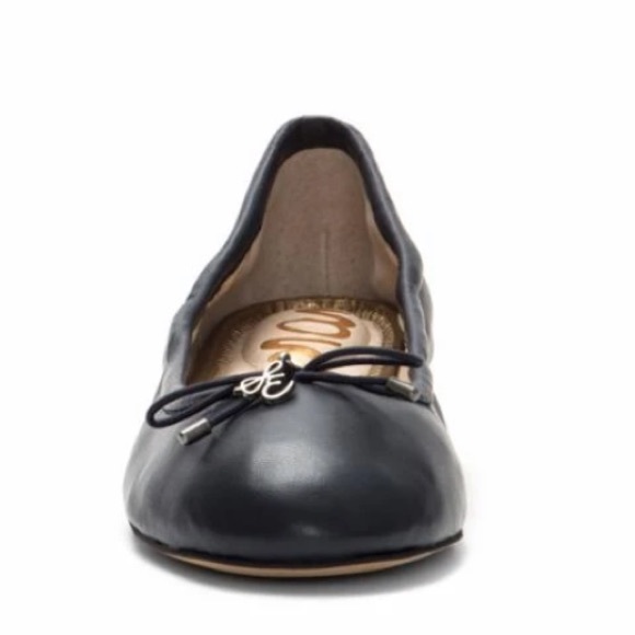 Sam Edelman Felicia Navy Nappa Leather Ballet Flats Size 9.5/ 41 - Picture 2 of 16
